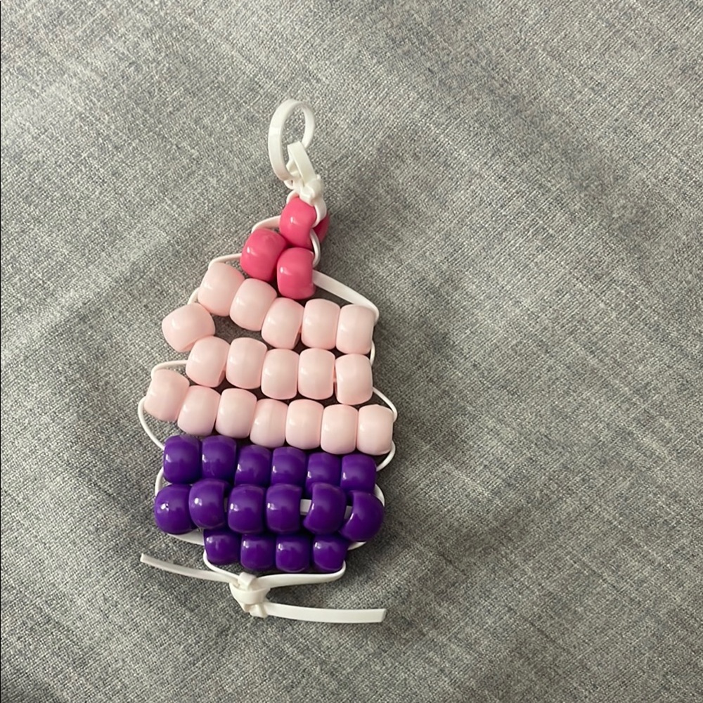 Colorful Beaded Keychain for Kids